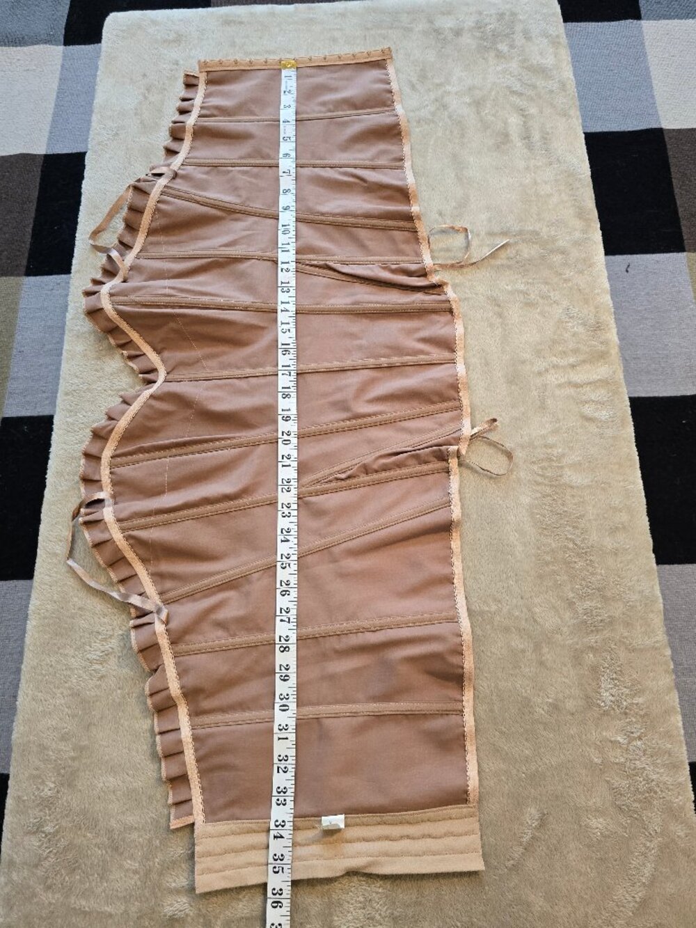 SPENCER beige shapeware corset with lace accents XL - Picture 6 of 7